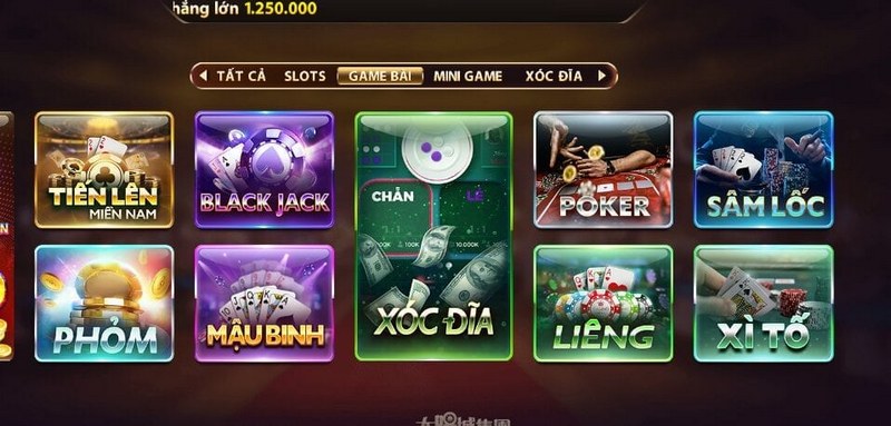 Tập hợp các siêu phẩm có tại sảnh game bài zowin